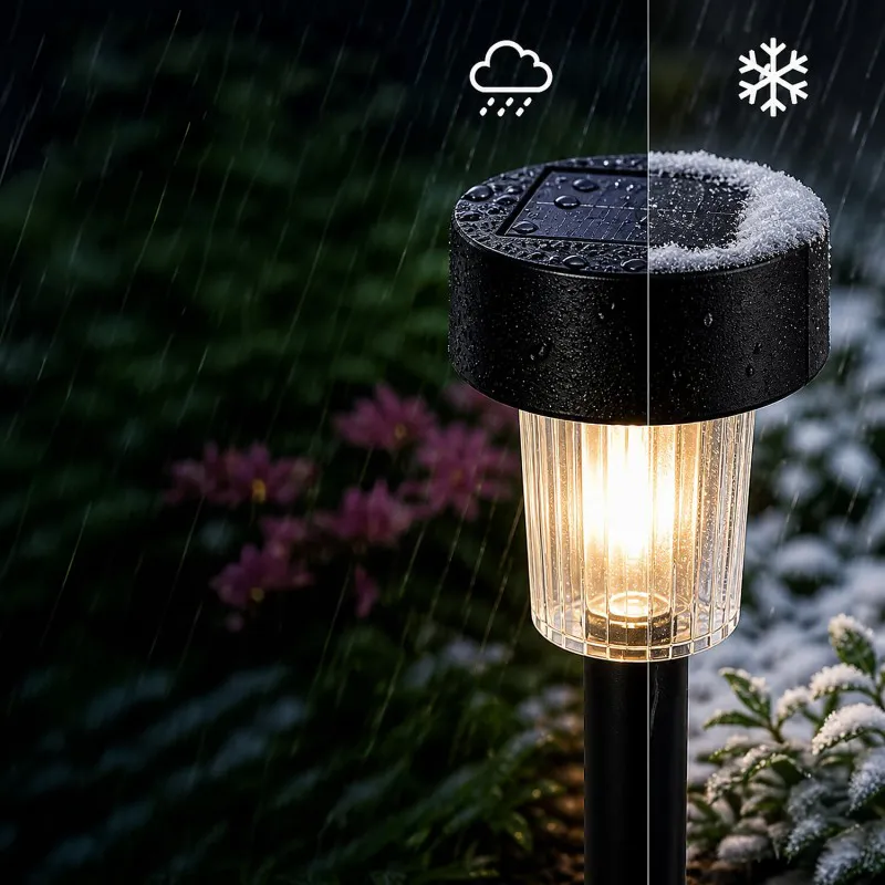 Lampa LED cu Incarcare Solara - Negru