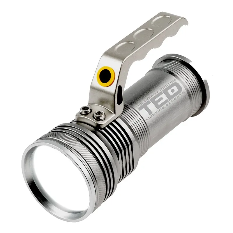 Lanterna Mana 10W Aluminiu cu Acumulator 2X 18650