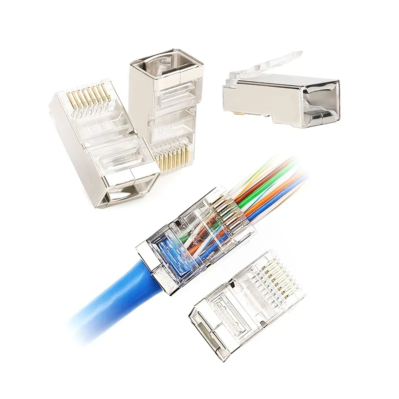 Mufa RJ45 8P8C Cat 6E Ecranata Pass Through