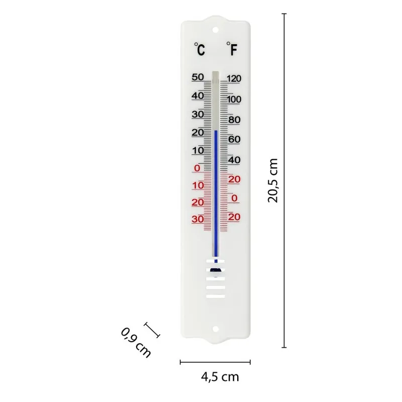 Termometru de Interior / Exterior Plastic 20CM - Alb