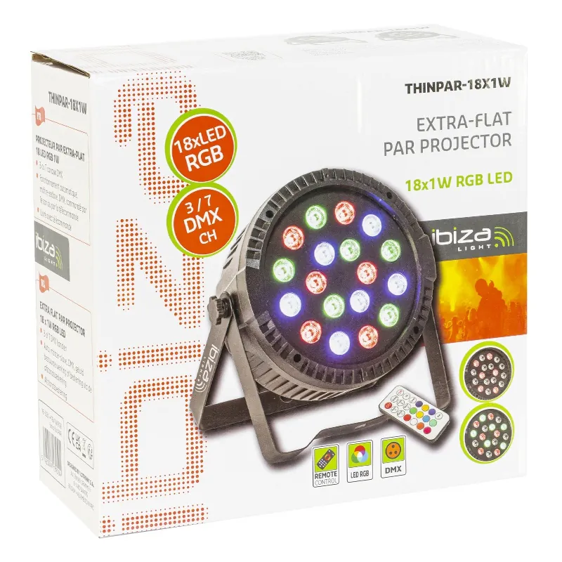Par LED RGB 18X1W LED-Uri