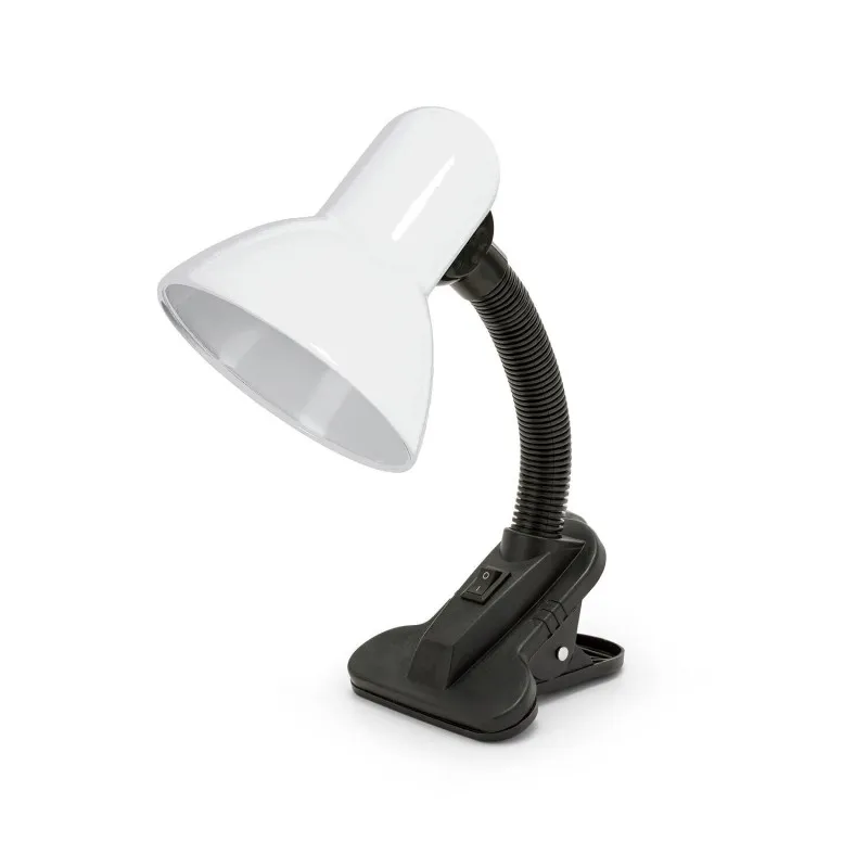 Lampa Birou Soclu E27 Prindere Tip Clema  - Alb/Negru