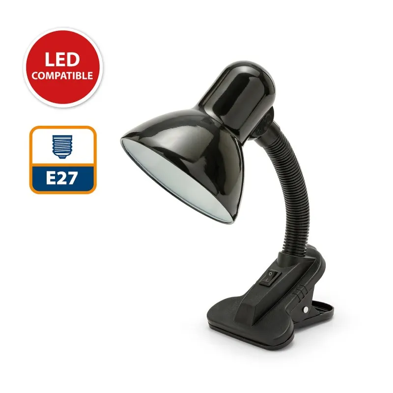 Lampa Birou Soclu E27 Prindere Tip Clema  - Negru