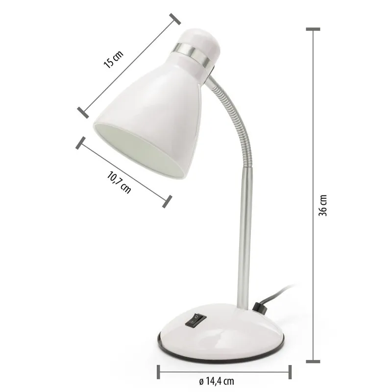 Lampa Birou Soclu E27 - Alb