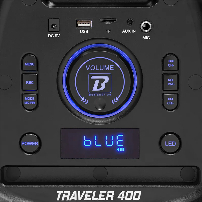 Boxa Portabila 2X8''/20CM cu BT/USB/SD