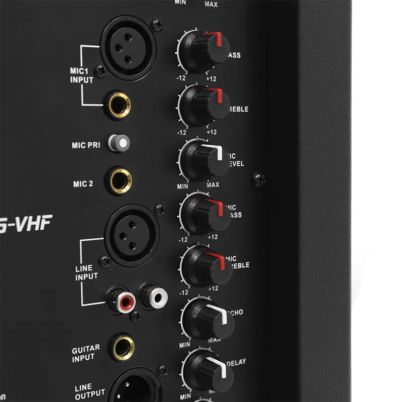Boxa Portabila 15''/38CM + Tweeter 350W BT/USB/FM/SD + 2MIC VHF