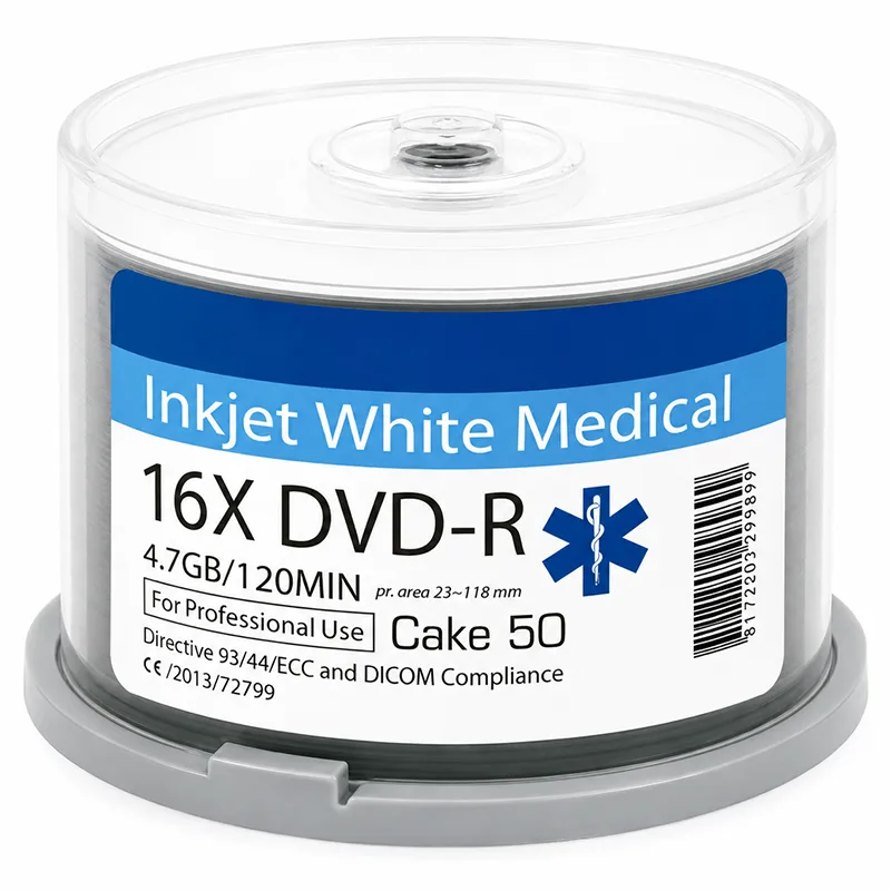 DVD-R 4.7GB 16X Printabil Medical Set 50 Buc Traxdata