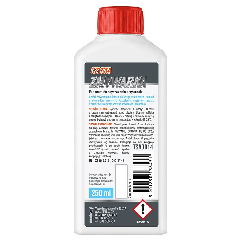 Solutie Curatare Masina de Spalat Vase 250ML Teesa