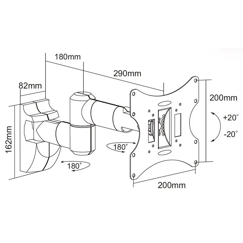 Suport TV 13-42 Inch 30 KG Negru