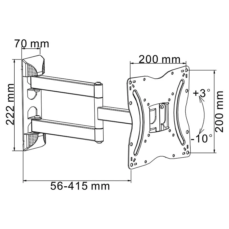 Suport TV 13-42 Inch Pivotare Orizontala/Vert
