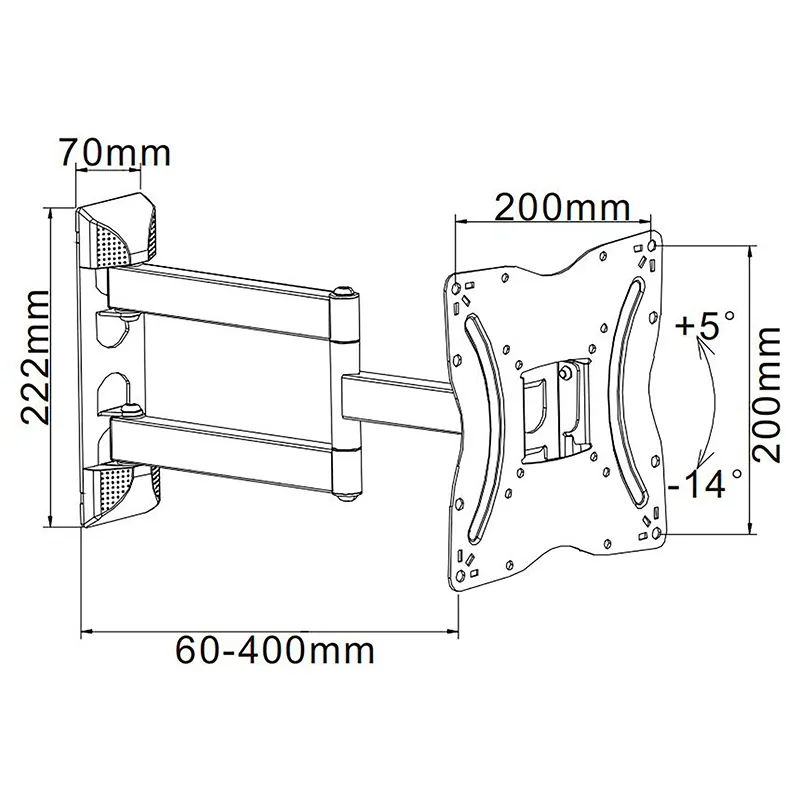 Suport TV 13-42 Inch Pivotare Orizontala/Vert