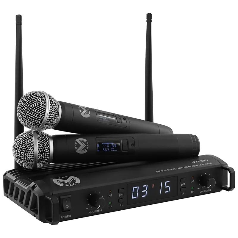 Statie 2 Microfoane UHF Wireless