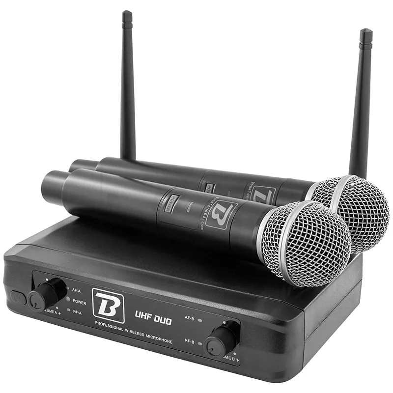 Statie 2 Microfoane UHF Wireless 663.5MHZ/682.2MHZ