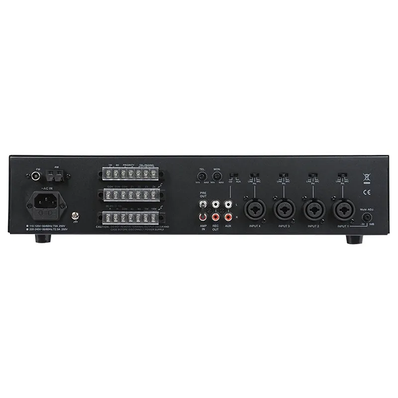 Amplificator Linie cu Tuner FM/AM 100V 240W 4MIC/ 2AUX