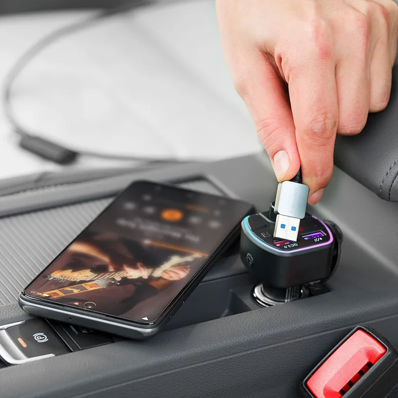 Modulator FM Audio Bluetooth QC 3.0 2X USB