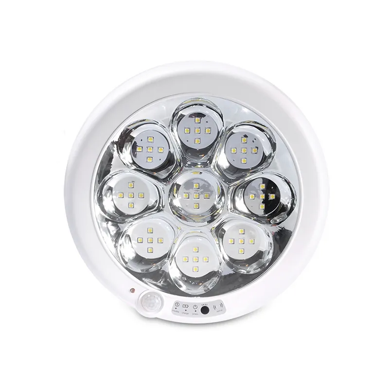 Lampa Plafon Rotunda cu Senzor Miscare si Acumulator