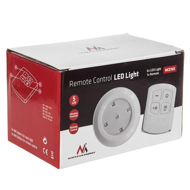 Set 6 Lampi LED cu Telecomanda MCE0165
