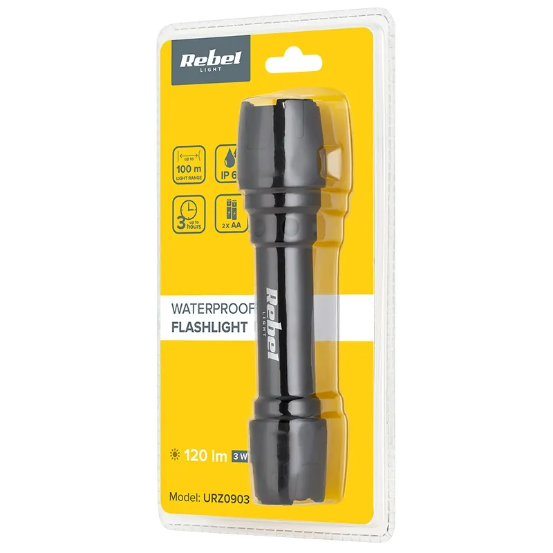 Lanterna 3W Aluminiu IP65 Rebel