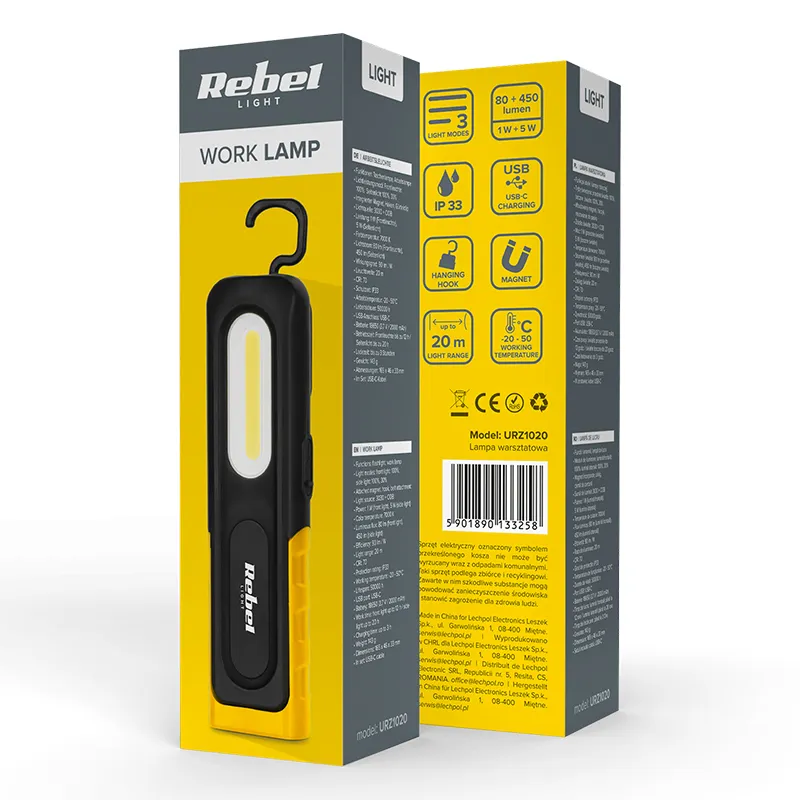 Lampa Atelier 1W+5W IP33 Rebel
