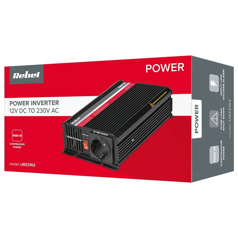 Invertor 12V 230V 1000W Rebel