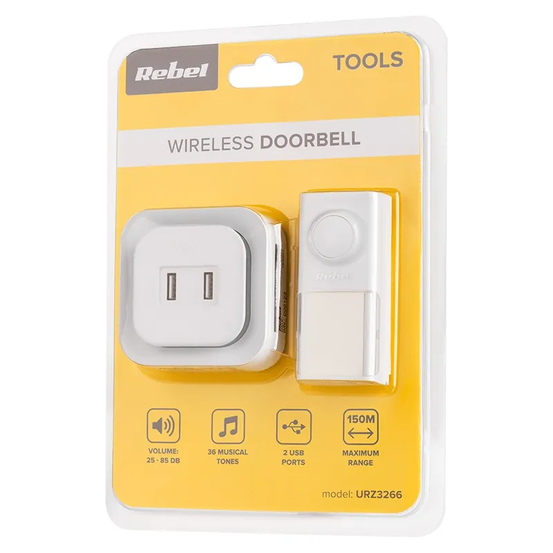 Sonerie Wireless 2 X USB 36 Melodii Rebel