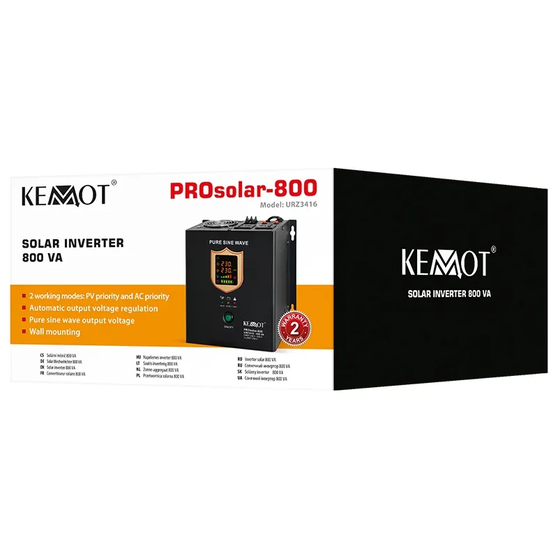 Invertor Solar 800VA 12 V Prosolar-800 Kemot