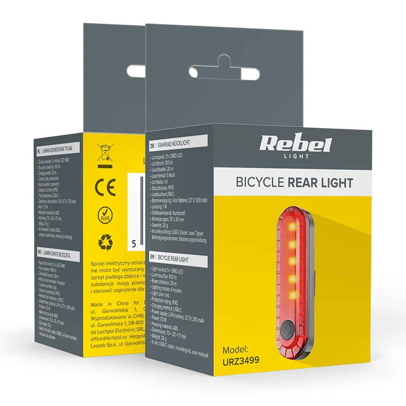 Lampa Spate Bicicleta Rebel
