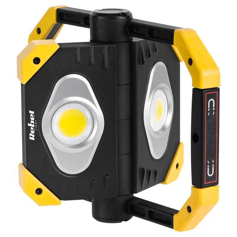 Reflector LED 2X 9.5W Cob Acumulator 3.7V 5AH Rebel