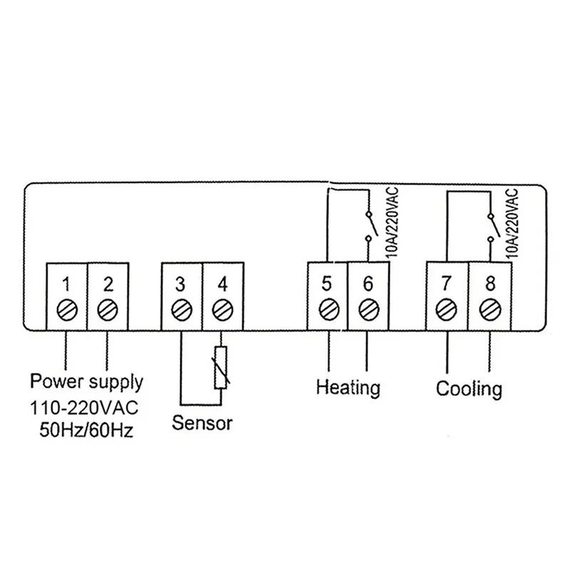 Termostat LCD Senzor Ntc Stc-1000 230V