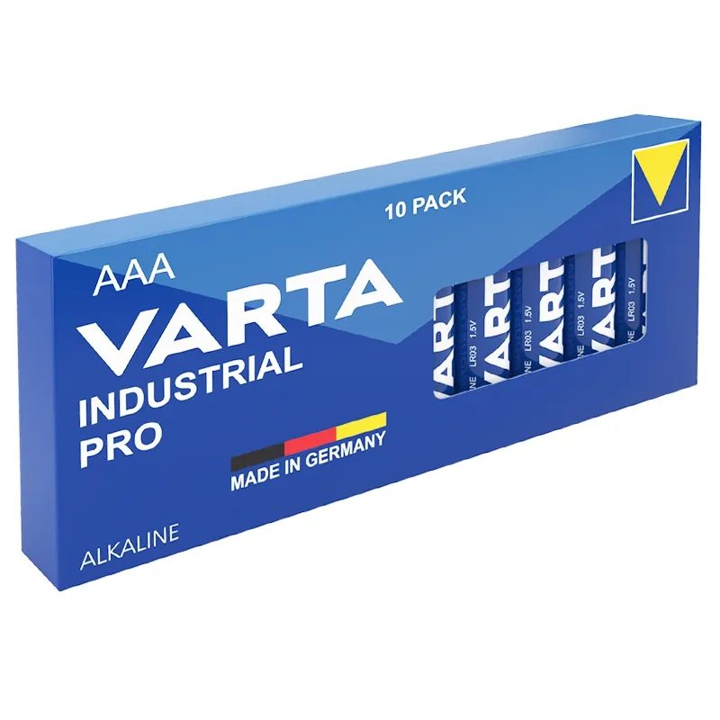 Baterie Alcalina Industrial Pro LR03 Set 10 Buc Varta