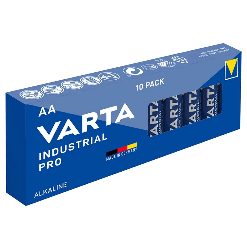 Baterie Alcalina Industrial Pro LR06 Set 10 Buc Varta
