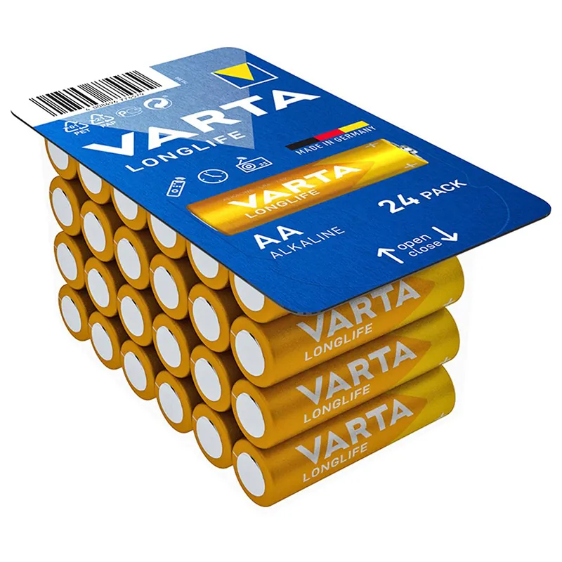 Baterie Alcalina Longlife LR03 Blister 24 Buc Varta