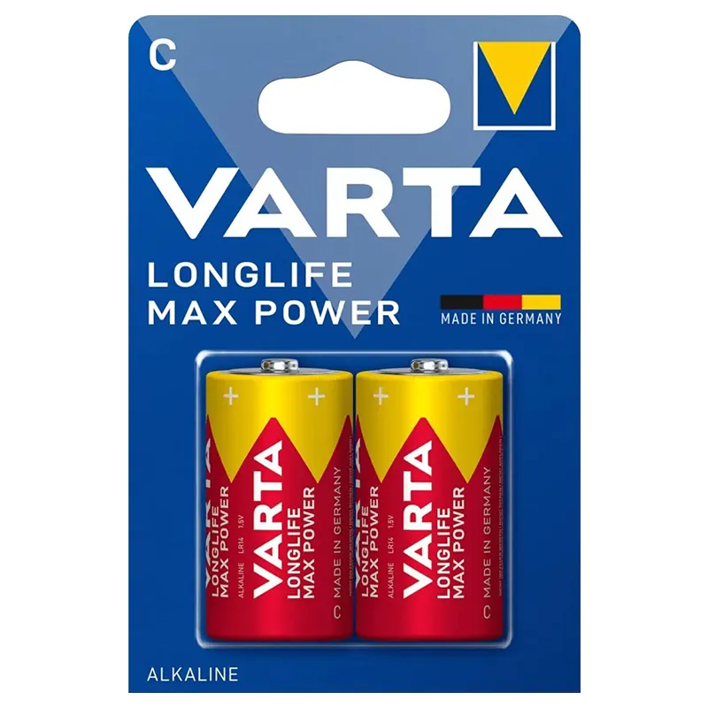 Baterie Alcalina Max Power LR14 Blister 2 Buc Varta