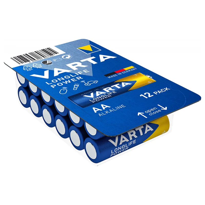 Baterie Alcalina Longlife Power LR06 Bl 12 Buc Varta