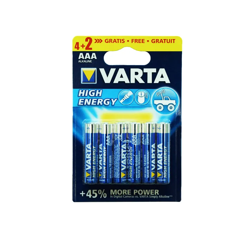 Baterie Alcalina Longlife Power LR03 Blister 6BUC Varta