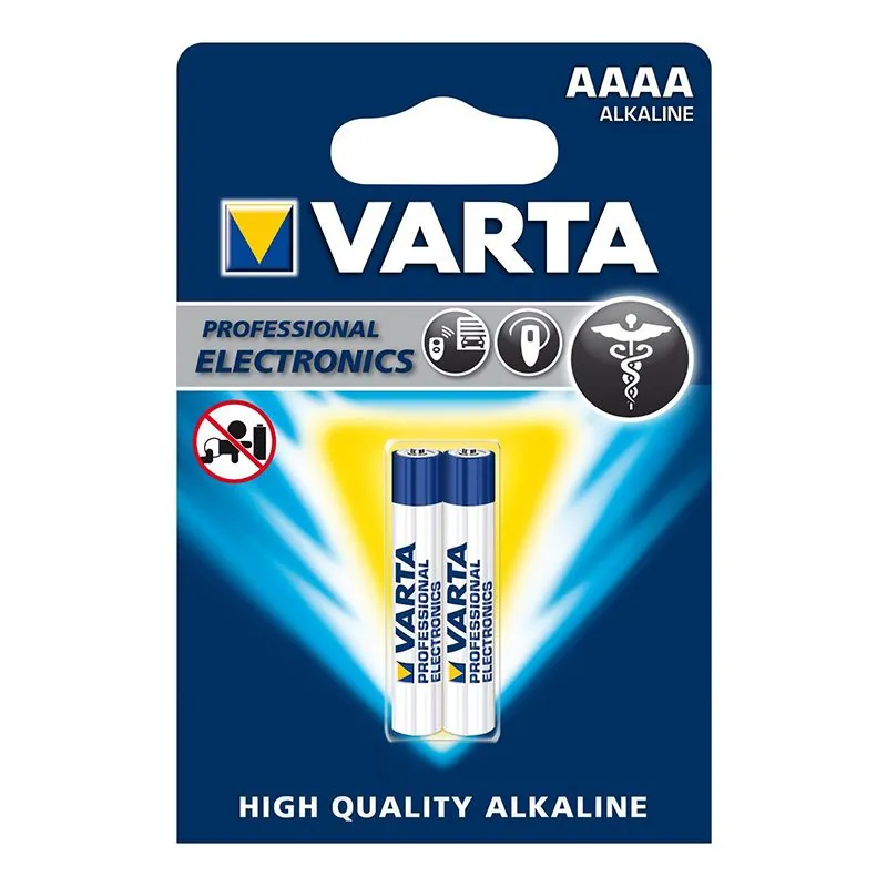 Baterie Alcalina Aaaa LR61 Blister 2 Buc Varta