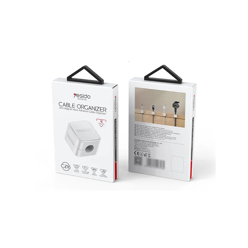 Set 4 Buc Organizator Cablu - Alb