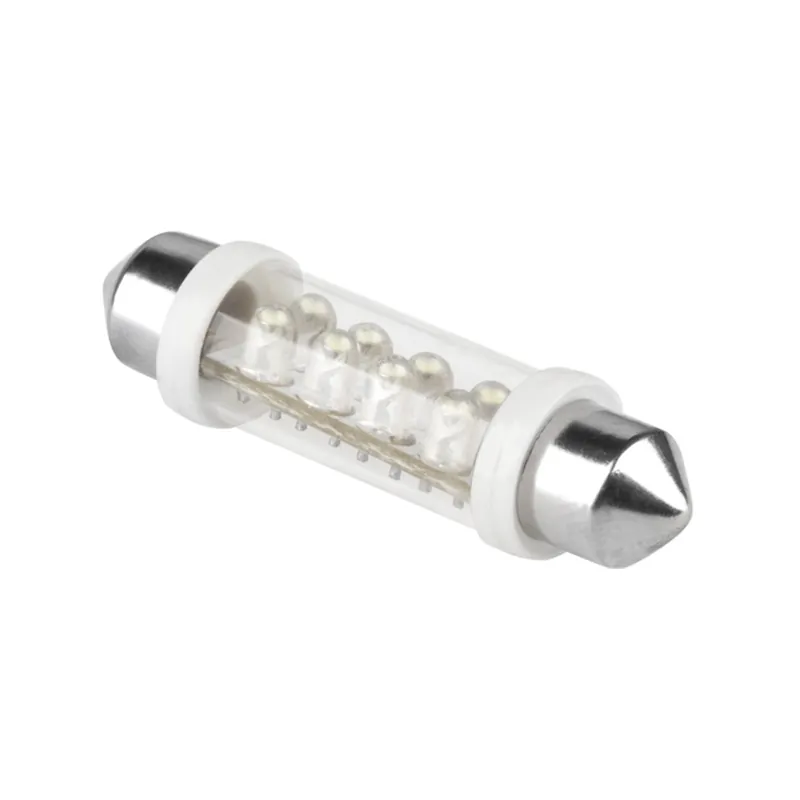 Bec Auto 12V T10*42-8LED Sv 8.5 Alb