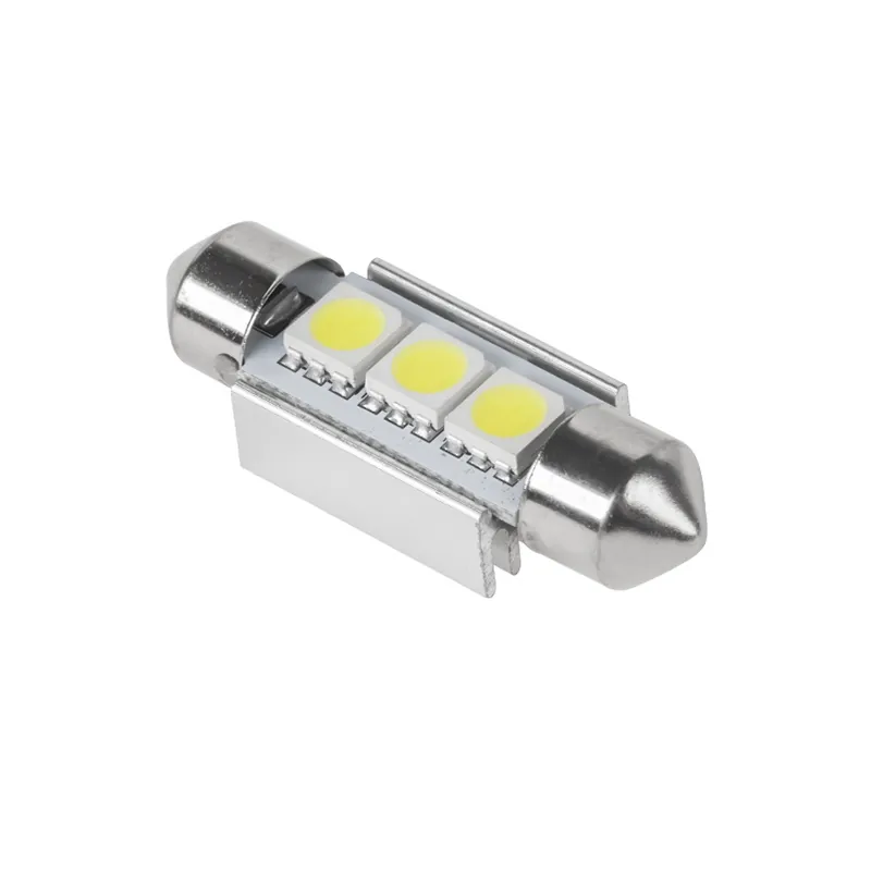 Bec LED 3X SMD5050 Alb Auto Canbus T11X36