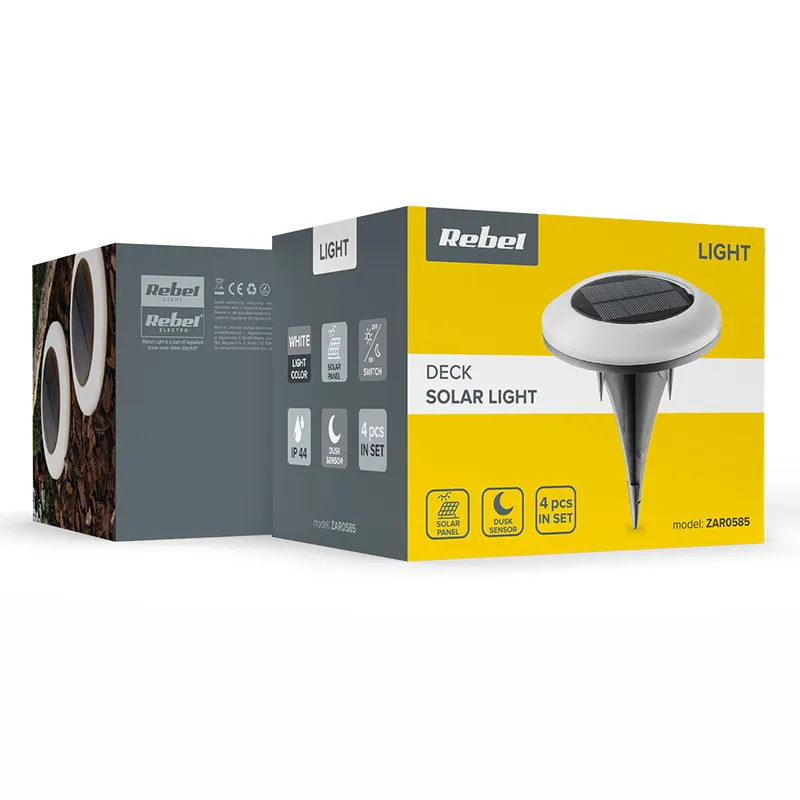 Set 4 Lampi Solare de Gradina Rebel