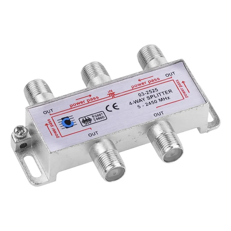 Splitter 4 Cai Power Pass 5-2450 MHZ