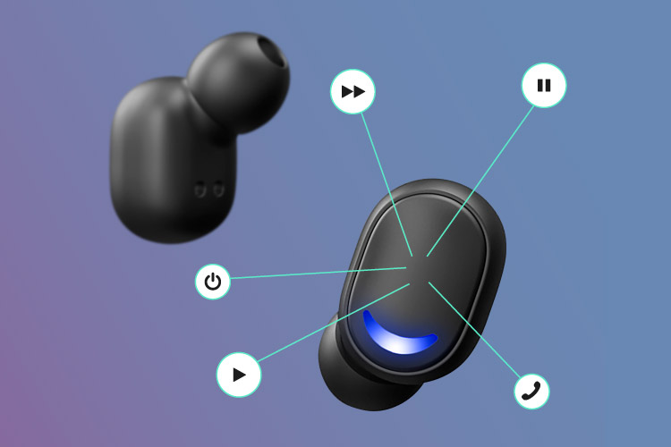 Gestionare simpla cu un singur buton Gestionare casti wireless