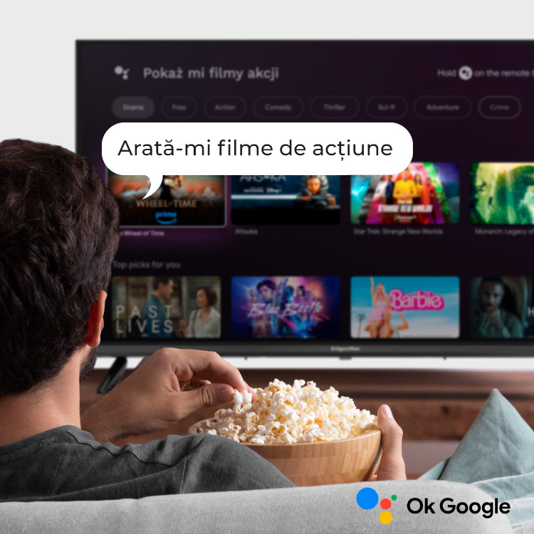 Spune-mi ce vrei sa urmaresti Televizorcu asistent google