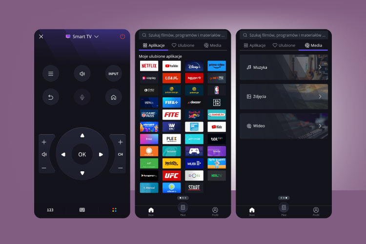 Aplicatie mobila Televizor cu aplicatii