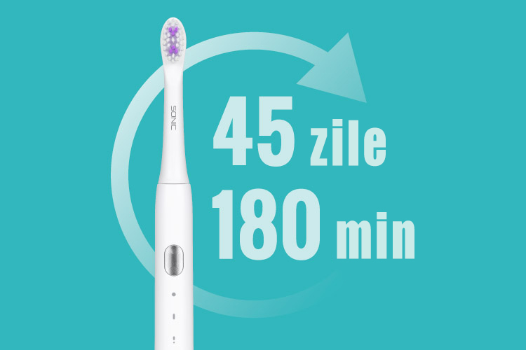 Timp lung de functionare Szczoteczka soniczna z pojemna bateria