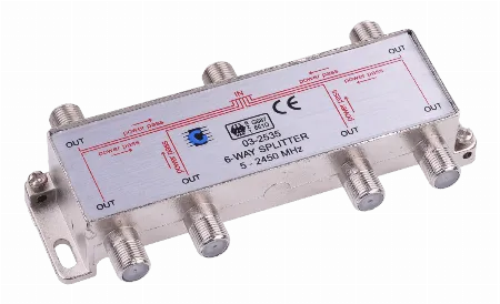 Splitter 6 cai 5-2450 MHz
