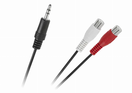 Cablu Jack 3.5 tata - 2 x RCA mama 25 cm