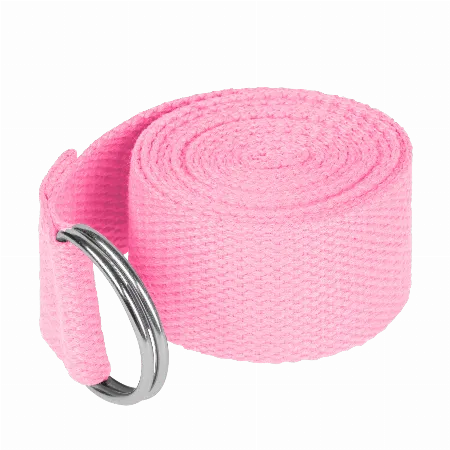 Curea yoga pentru exercitii 183 cm, roz, Rebel Active
