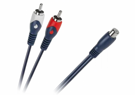 Cablu Y RCA mama - 2 x RCA tata, 0.2 m