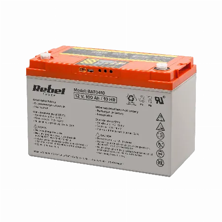 Acumulator gel 12V 100Ah cu afisaj digital
